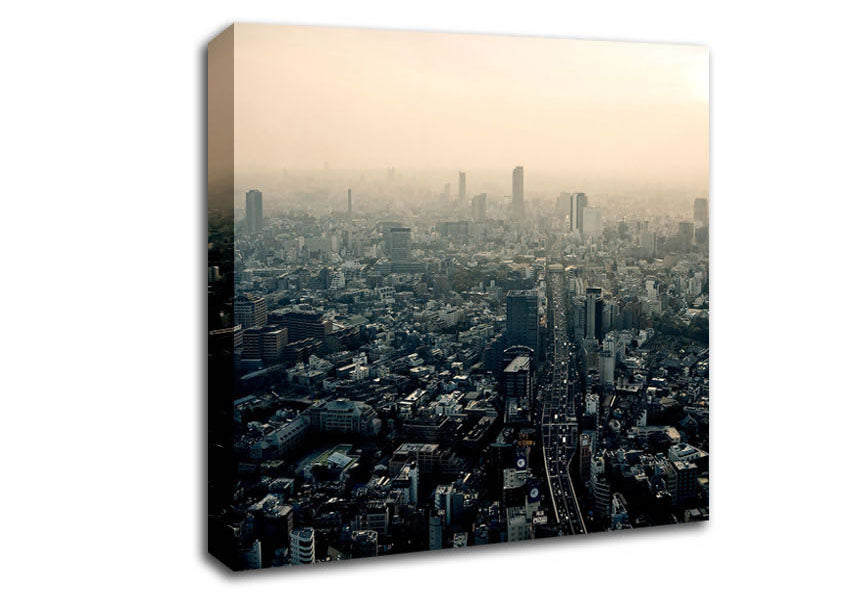 Tokyo Smog Canvas Wall Art