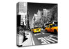 Yellow Taxi In New York City Canvas Wall Art