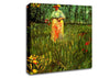 Van Gogh A Woman Walking In A Garden Canvas Wall Art