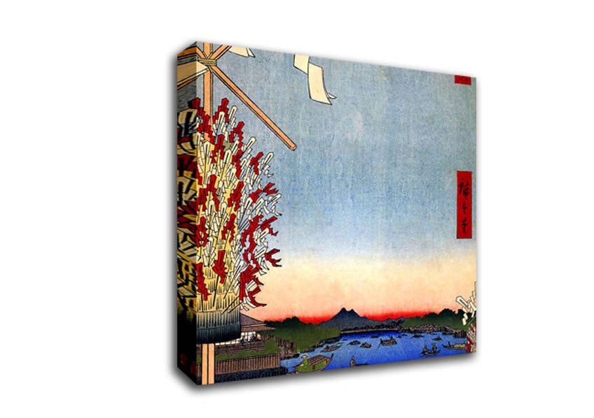 Hiroshige Asakusa River Canvas Wall Art