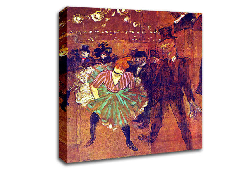 Toulouse Lautrec Ball At Moulin-Rouge Canvas Wall Art
