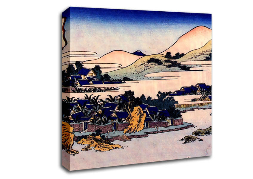 Hokusai Banana Plantation At Chuto Canvas Wall Art