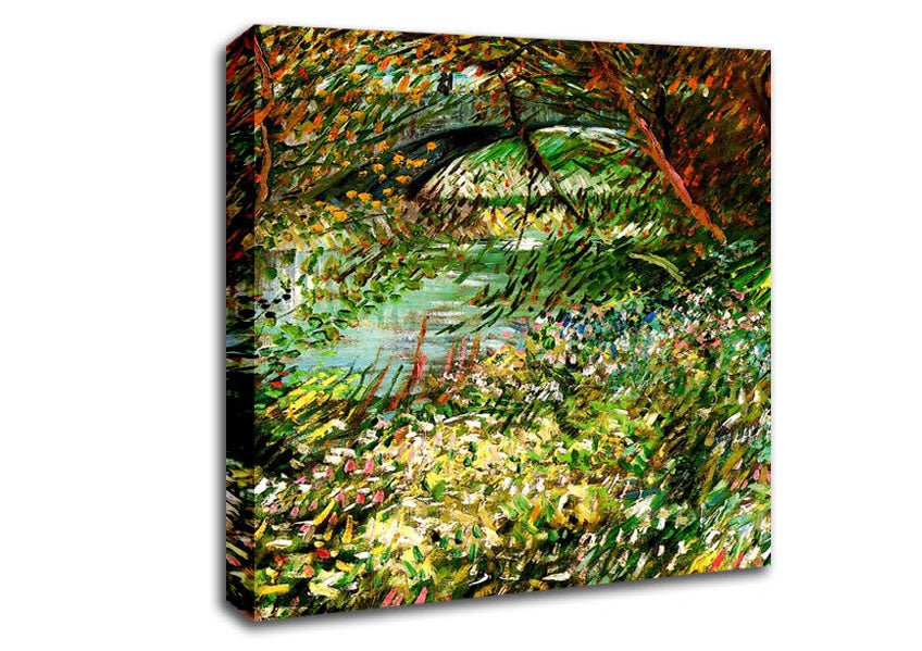 Van Gogh Banks Of The Seine With Pont De Clichy In The Spring Canvas Wall Art