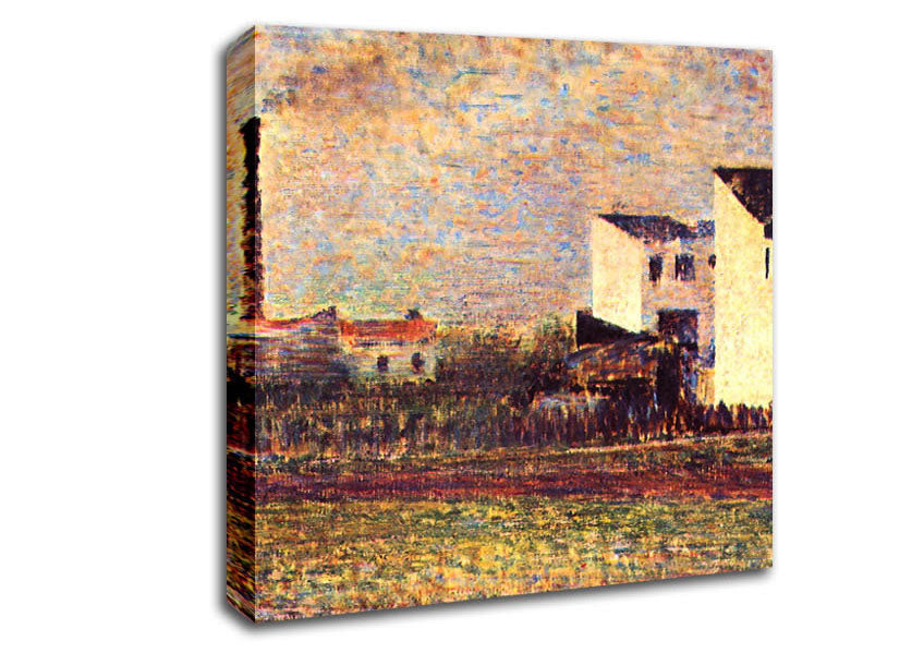 Seurat Banlieue Canvas Wall Art