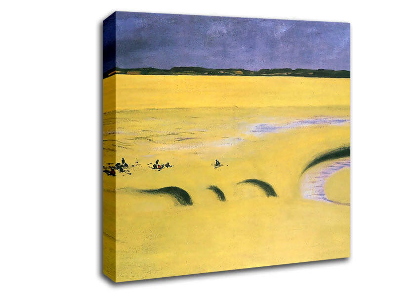 Felix Vallotton Beach At Low Tide Canvas Wall Art