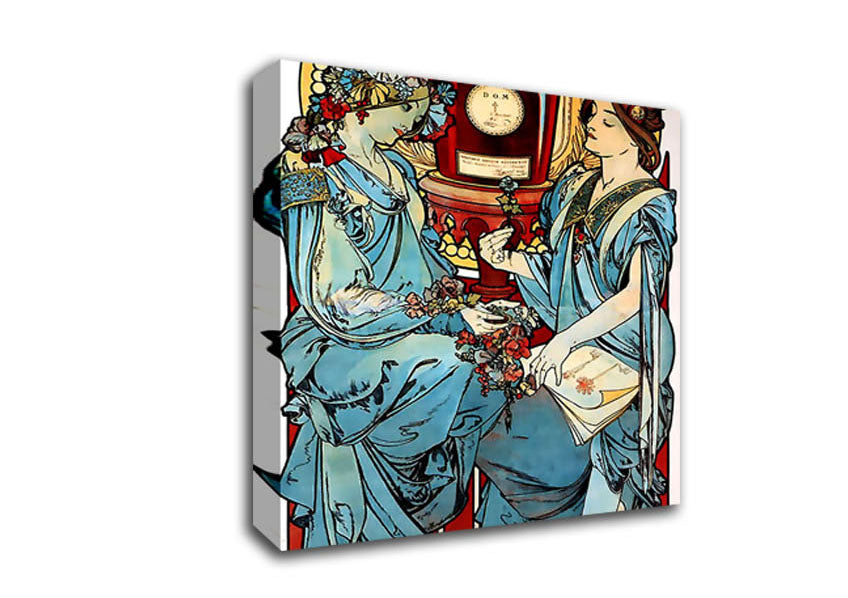 Alphonse Mucha Benedictine Canvas Wall Art