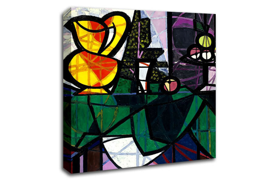 Picasso Boccale E Fruttiera Canvas Wall Art