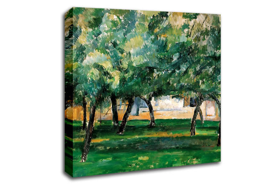 Cezanne Farm In Normandy Canvas Wall Art