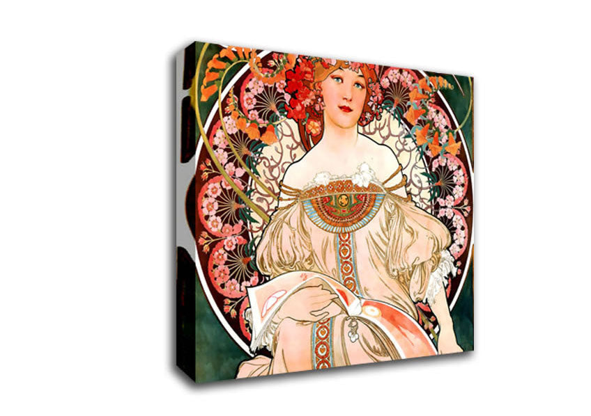 Alphonse Mucha Champenois Canvas Wall Art