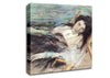 Charlotte Berend On A Stool By Lovis Corinth Canvas Wall Art