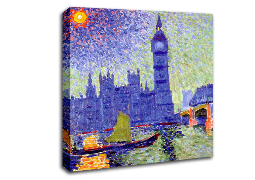 Claude Monet Thames Canvas Wall Art