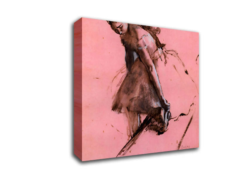 Degas Dancer Slipping On Her Shoe Canvas Wall Art