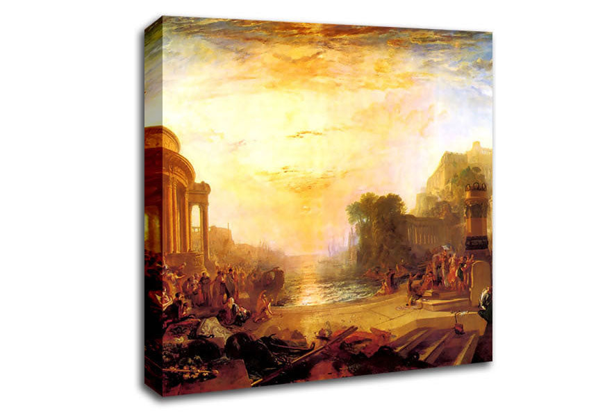 Joseph Mallord Turner Decline Of Carthagen Canvas Wall Art