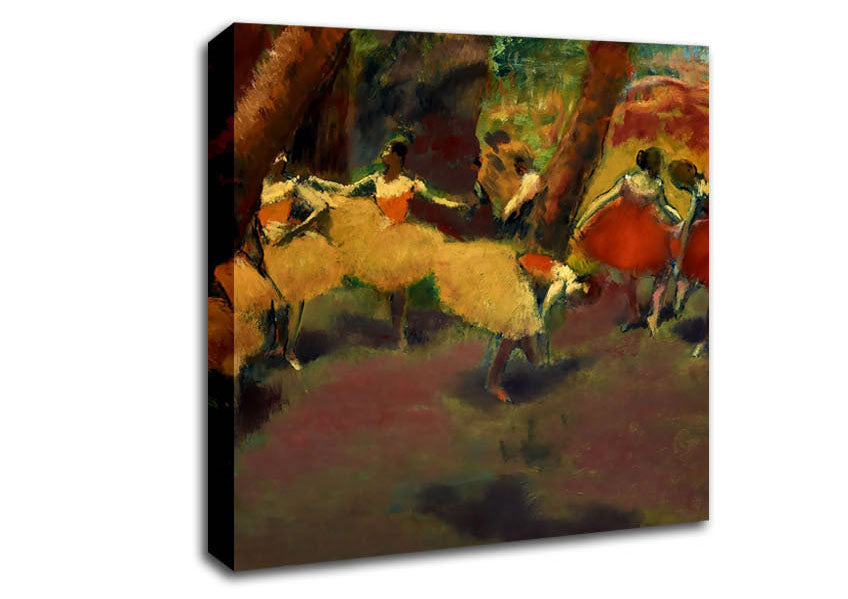 Degas Before The Performance Canvas Wall Art
