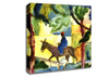 August Macke Donkey Rider Canvas Wall Art