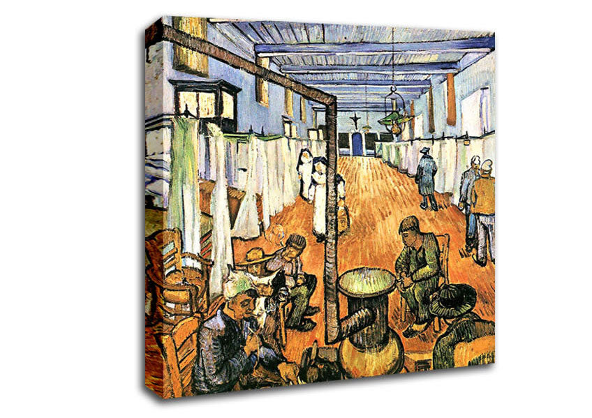 Van Gogh Dormitory In The Hospital In Arles Canvas Wall Art