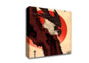 Hiroshige Falcon On A Pine With Rising Sun Canvas Wall Art