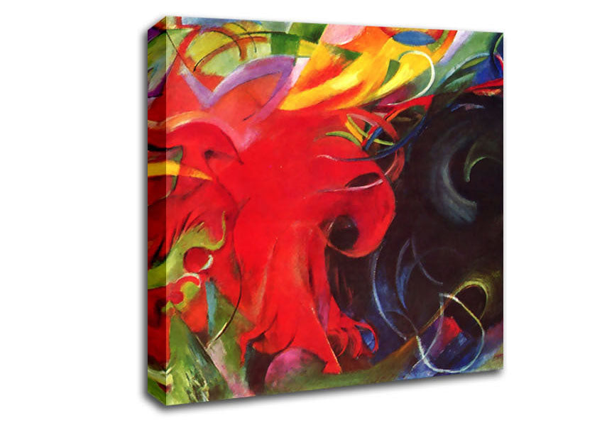 Franz Marc Fighting Forms Canvas Wall Art