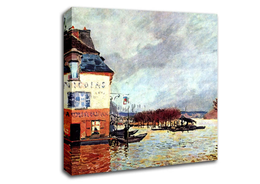 Sisley Flood At Port Marly 2 Canvas Wall Art