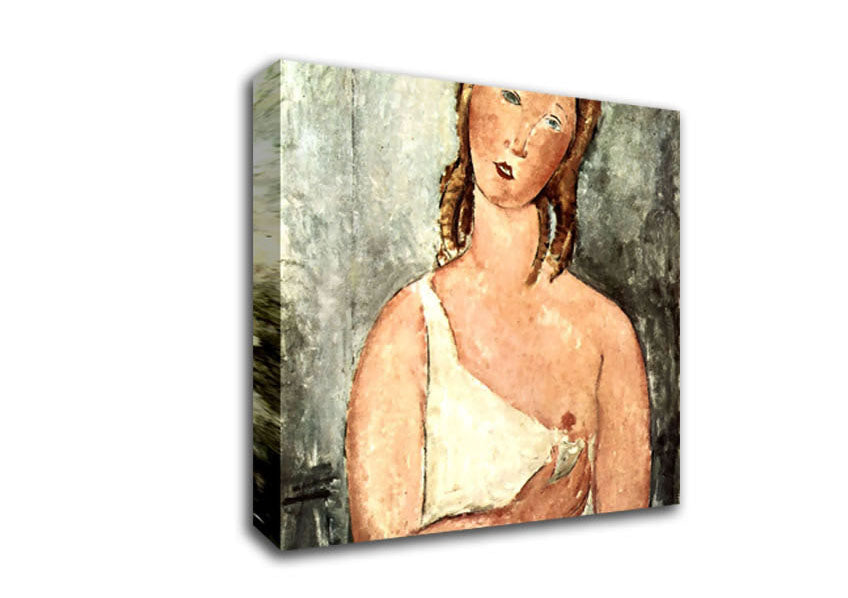 Modigliani Girl In Shirt Canvas Wall Art