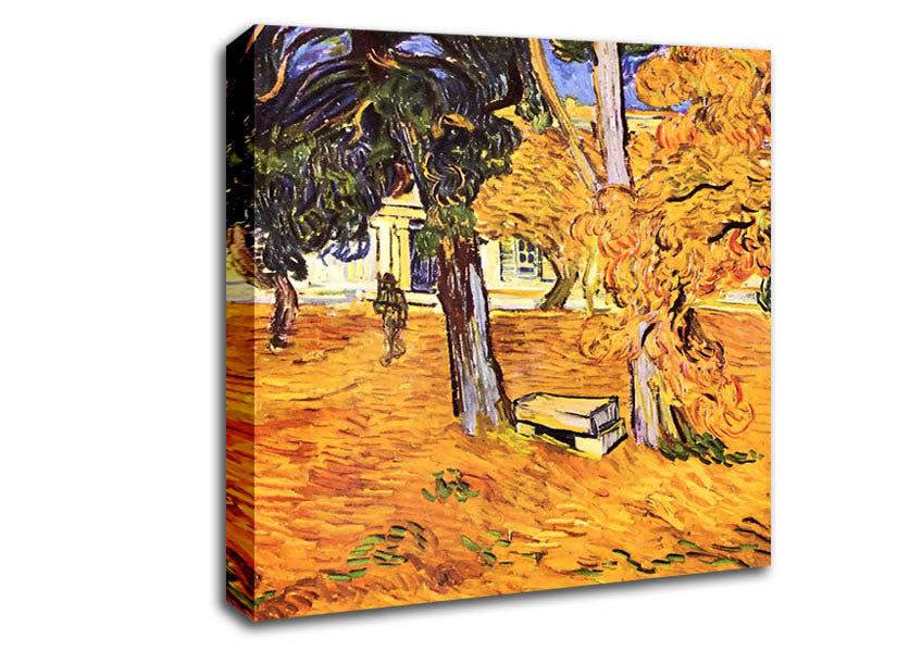 Van Gogh The Park Of St-Paul Hospital In Saint-Remy Canvas Wall Art