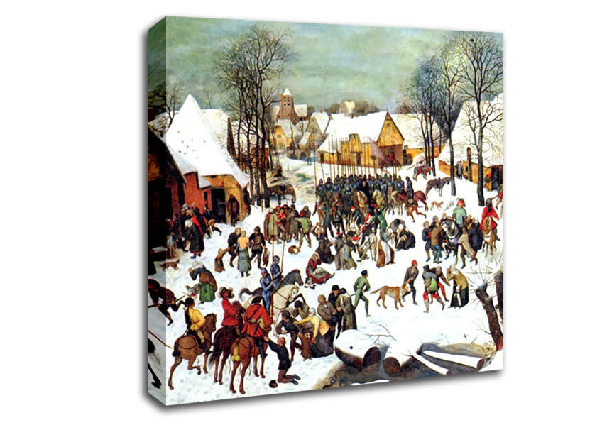 Pieter Bruegel Infanticide In Bethlehem Canvas Wall Art