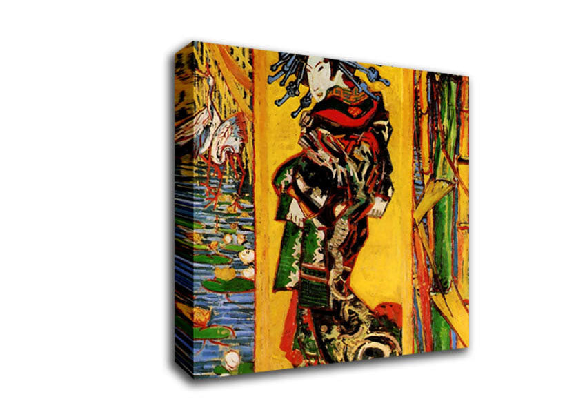 Van Gogh Japonaiserie Oiran After Kesa Eisen Canvas Wall Art
