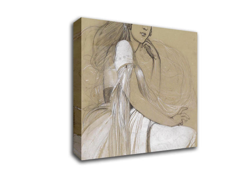 Alphonse Mucha Jaroslava Mucha Canvas Wall Art