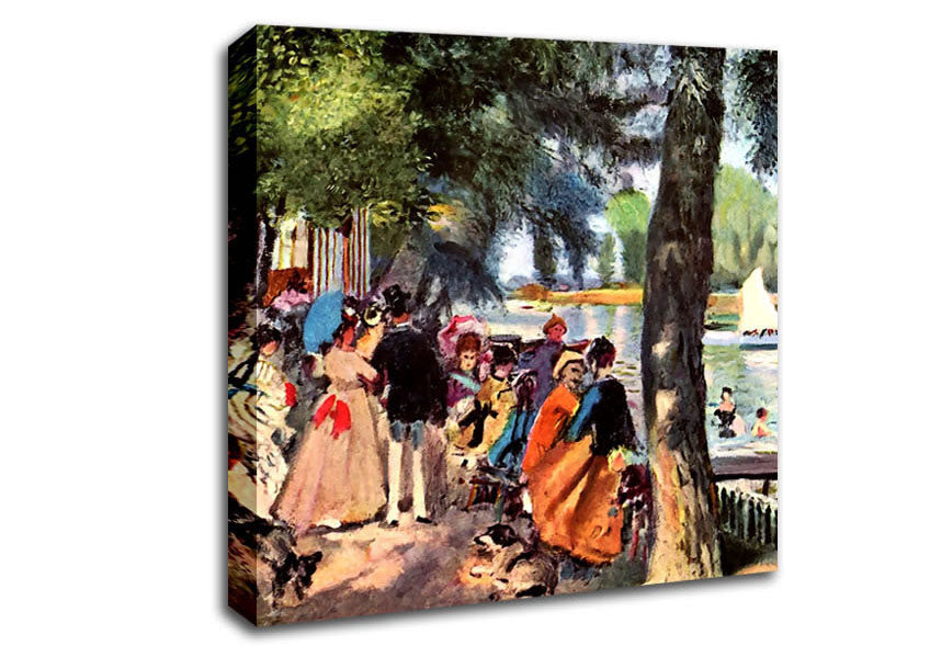 Monet La Grenouillere Canvas Wall Art
