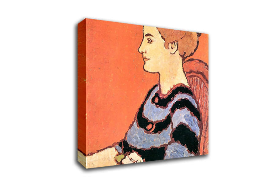 Joseph Rippl-Ronai Lady In Blue Canvas Wall Art