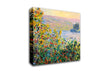 Monet Flower Beds At Vetheuil Canvas Wall Art