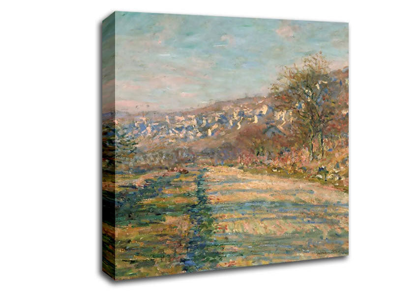 Monet Road Of La Roche-Guyon Canvas Wall Art