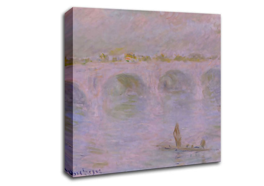 Monet Waterloo Bridge In London Canvas Wall Art