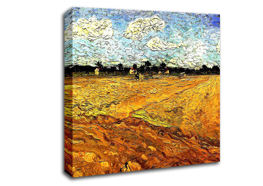 Van Gogh Ploughed Field Canvas Wall Art