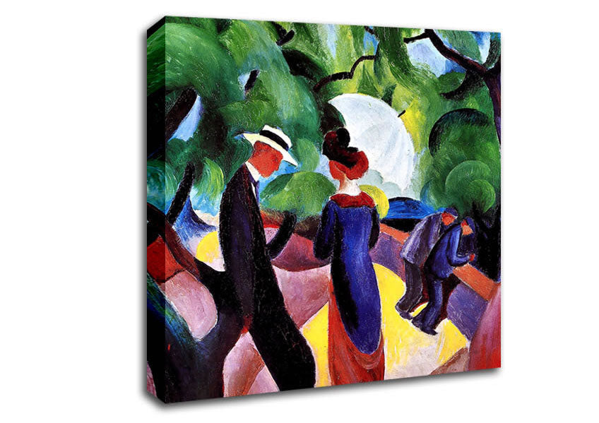August Macke Promenade Canvas Wall Art