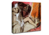 Degas Seated Female Nude On A Chaise Lounge Canvas Wall Art