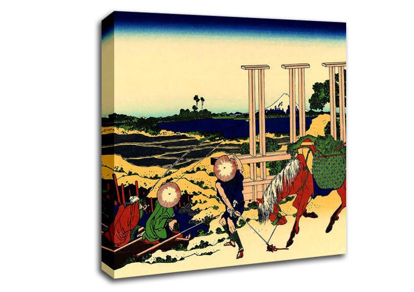 Hokusai Senju Canvas Wall Art
