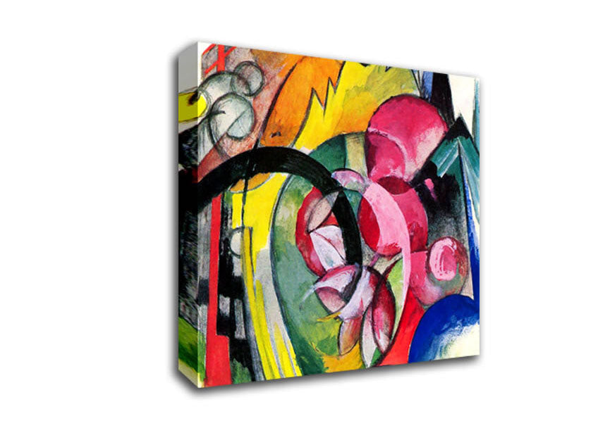 Franz Marc Small Composition 2 Canvas Wall Art