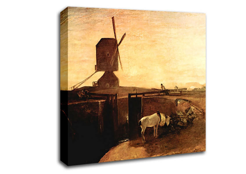 Joseph Mallord Turner Southall Mill Canvas Wall Art