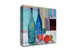Spencer Frederick Gore Blue And Green Bottles And Oranges Canvas Wall Art