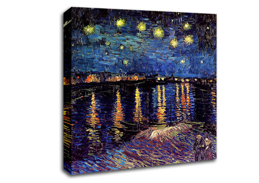 Van Gogh Starry Night Over The Rhone 2 Canvas Wall Art