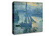 Monet Sunrise At Sea 2 Canvas Wall Art