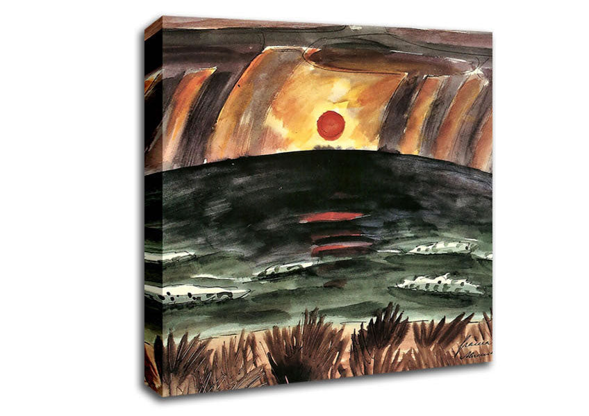 Walter Gramatte Sunset Canvas Wall Art