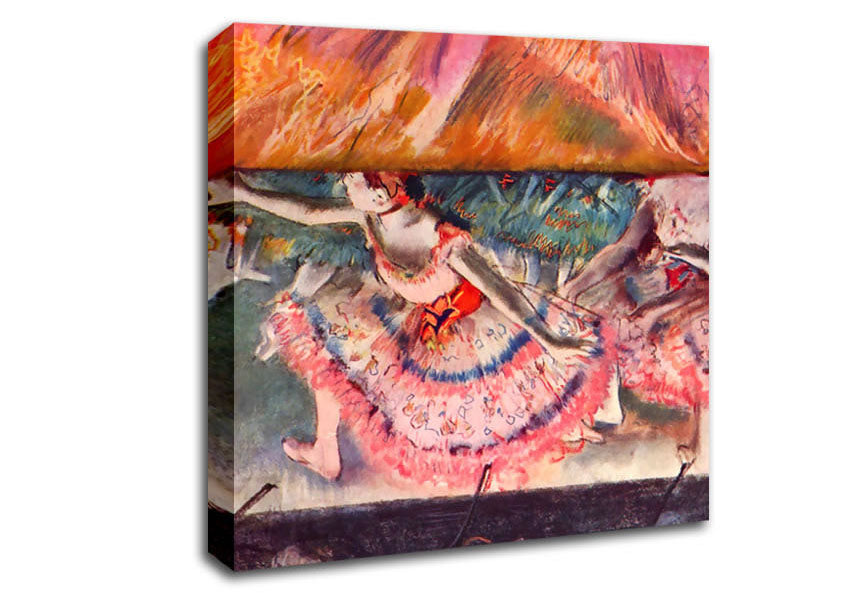 Degas The Curtain Falls Canvas Wall Art
