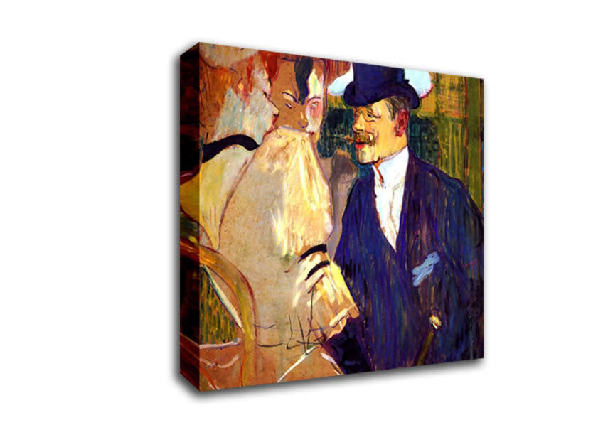Toulouse Lautrec The English Man At The Moulin Rouge Canvas Wall Art