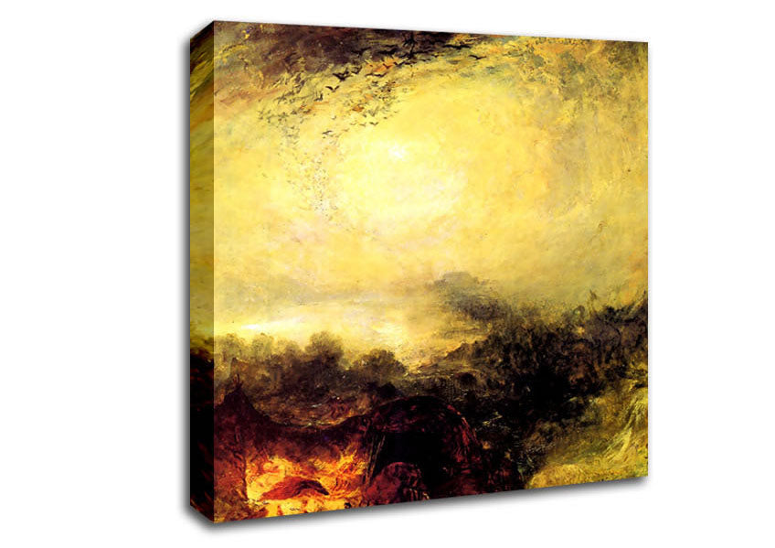 Joseph Mallord Turner The Evening Of The Tsunami Canvas Wall Art