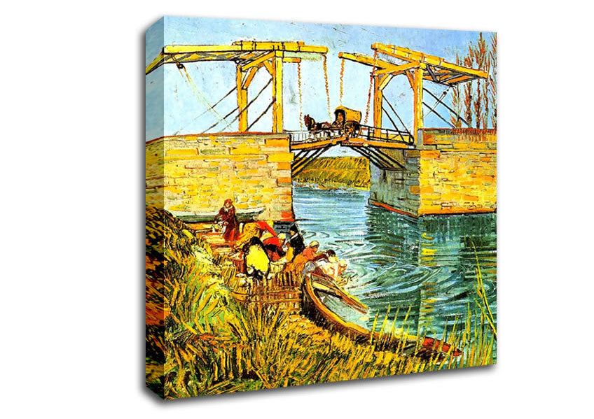 Van Gogh The Langlois Bridge At Arles Canvas Wall Art