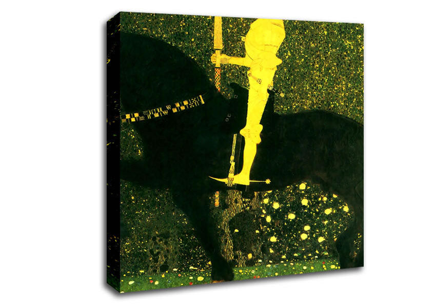 Klimt The Life Of A Struggle The Golden Knights Canvas Wall Art