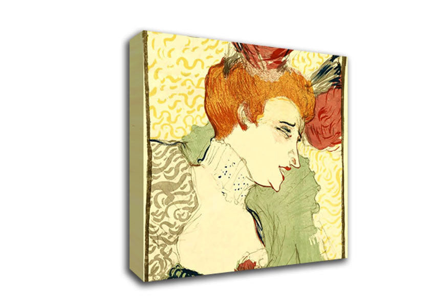 Toulouse Lautrec Bust Of Marcelle Lender Canvas Wall Art