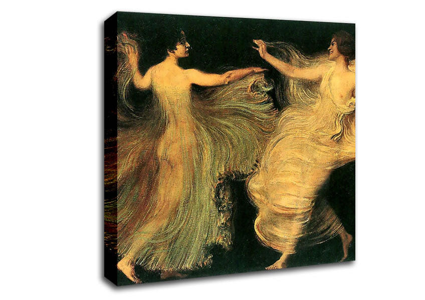 Franz Von Stuck Two Dancers Canvas Wall Art